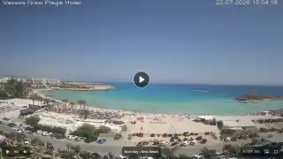 Vorschaubild 22. Juli 2026 12:00 Ayia Napa Zypern - Nissi Beach Panorama