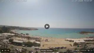 Vorschaubild 23. Juli 2026 07:00 Ayia Napa Zypern - Nissi Beach Panorama
