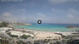 Vorschaubild 23. Juli 2026 12:00 Ayia Napa Zypern - Nissi Beach Panorama